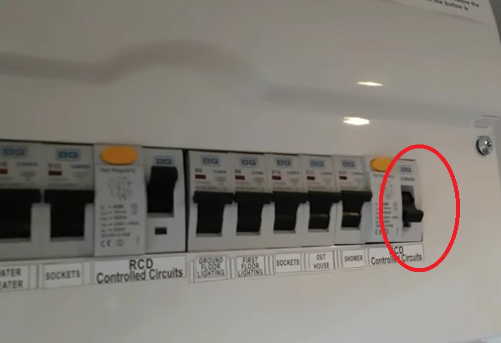 Tripped circuit breaker