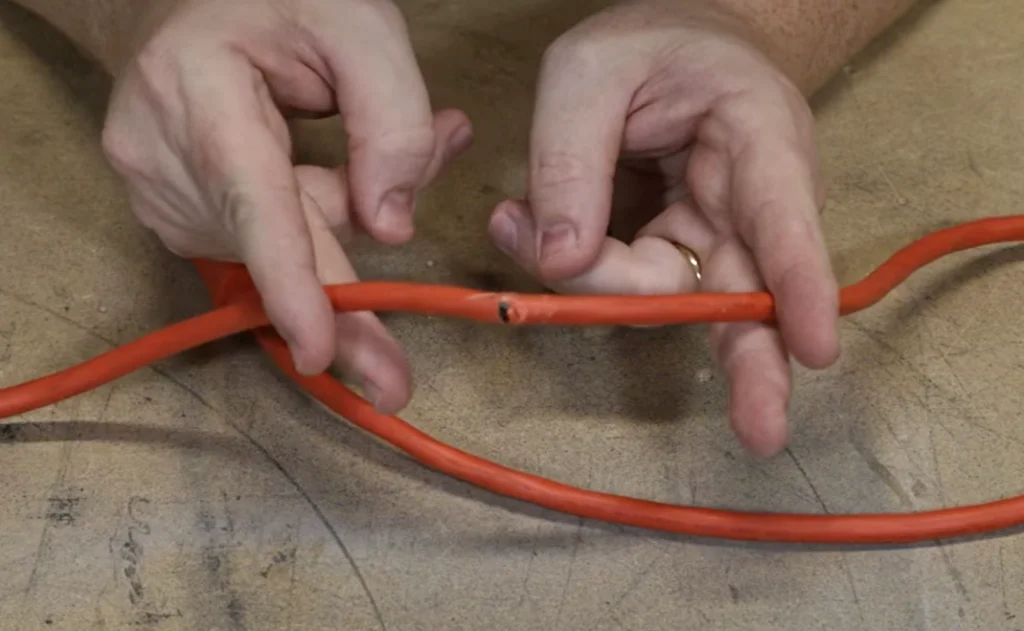Damaged power cord